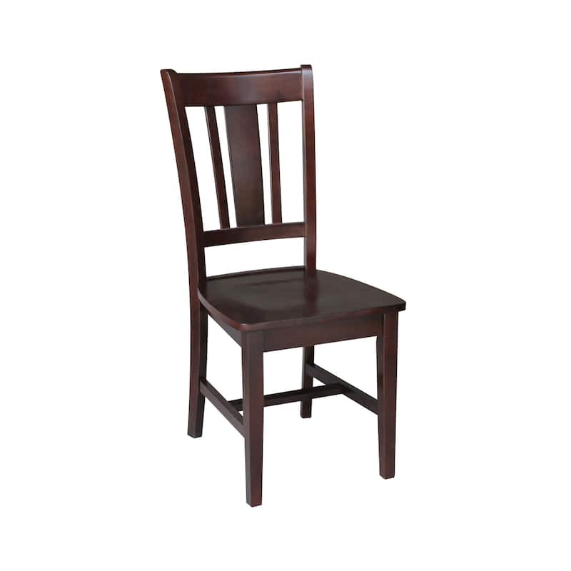 International Concepts Solid Wood San Remo Splatback Chairs - Set of 2