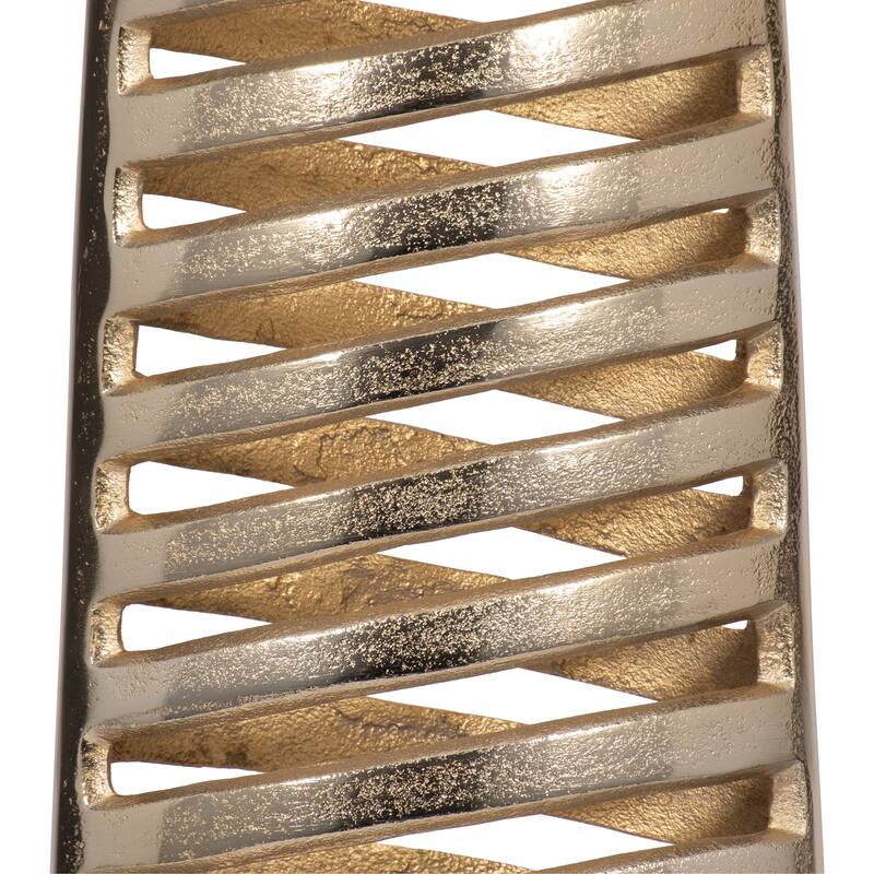 Sagebrook Home Elegant Floor Vase in Gold - Decorative Tall Vase for Posh Interiors, Aluminum, Home Decor Essentials