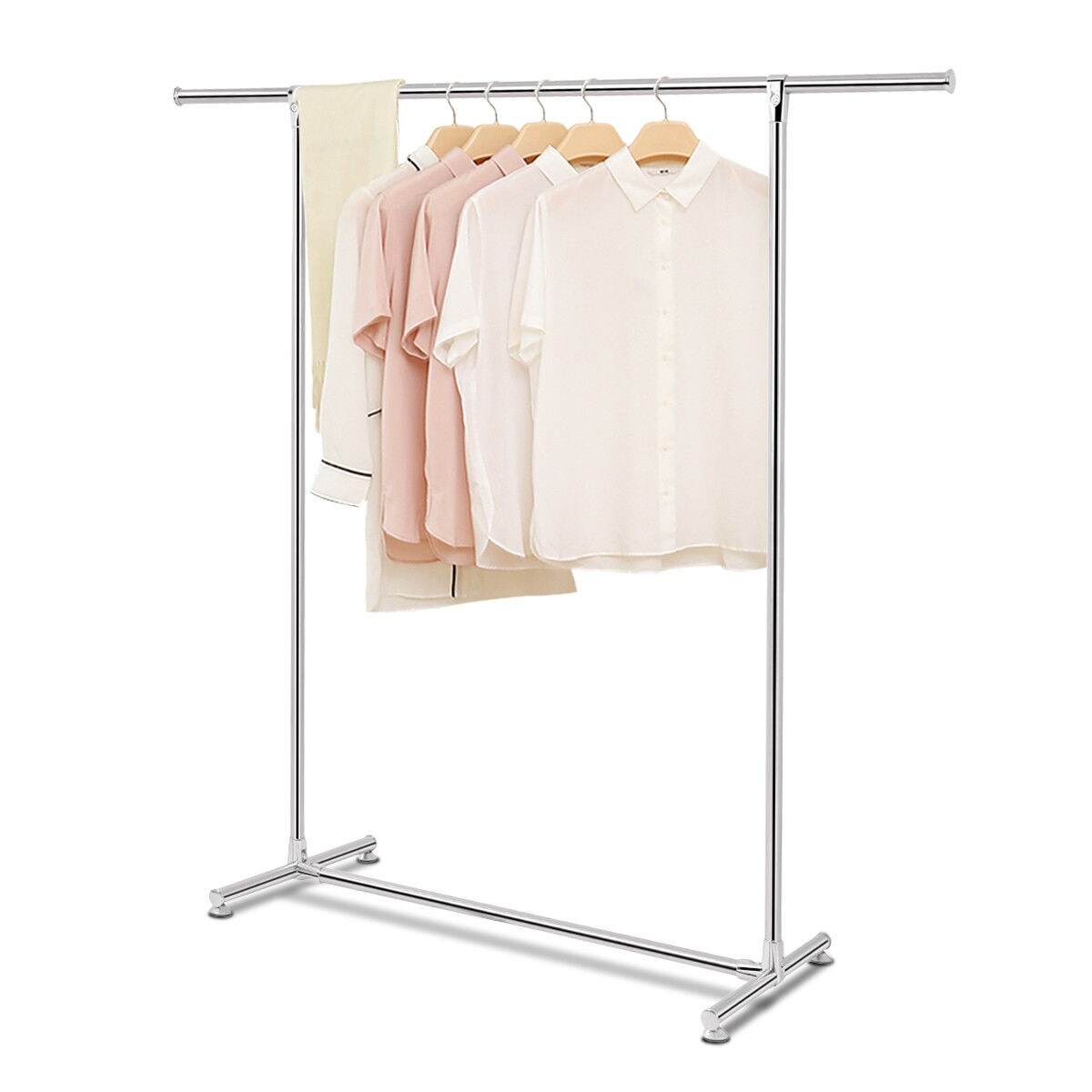 Shop Costway Heavy Duty Stainless Steel Garment Rack Clothes
