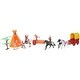 preview thumbnail 6 of 4, Cowboy Indian Pretend Playset with Teepee Wagon Horses and Action Figures - N/A