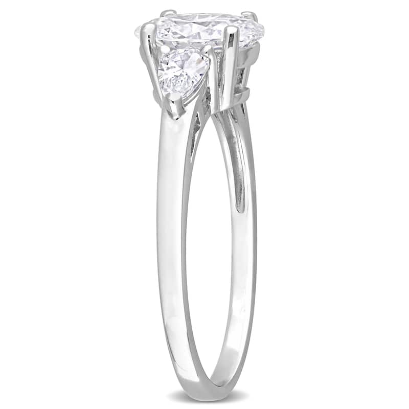 Miadora 3 1/2ct TGW Cubic Zirconia 3-Stone Ring in Sterling Silver