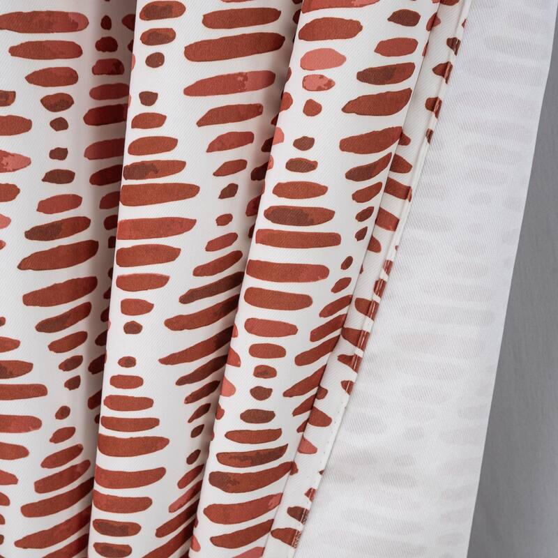 Justice Geometric Privacy Window Curtain Panel 84" or 95"