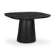 preview thumbnail 3 of 12, Aurelle Home Modern Solid Acacia Wood Pedestal Dining Table