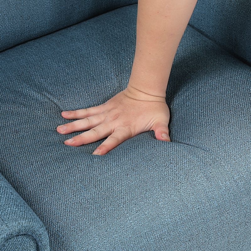 Edmund Textured Fabric Accent Chair