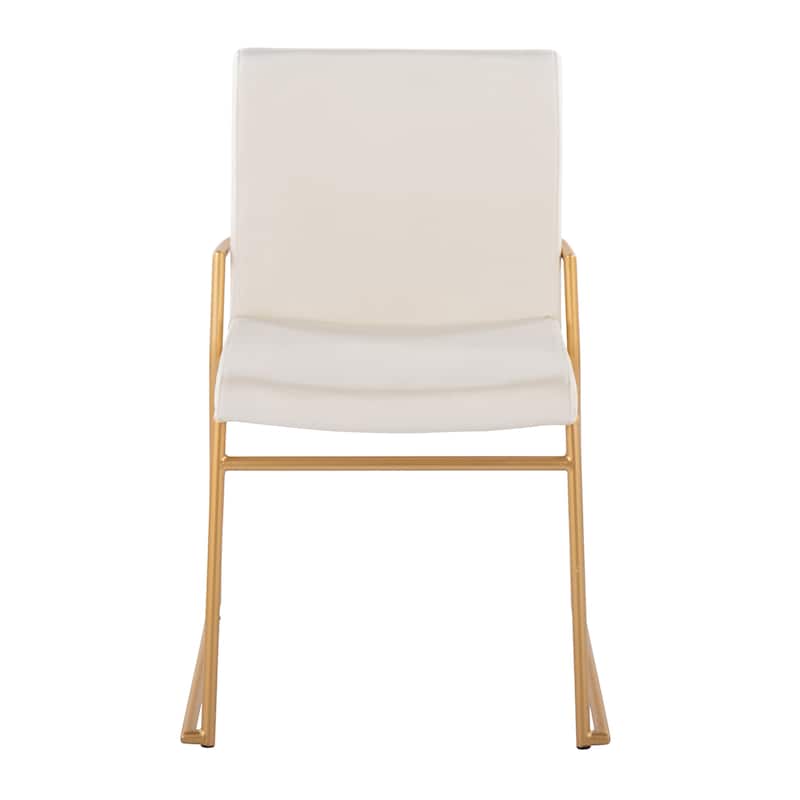 Silver Orchid Jayci Gold Metal Dining Chair (Set of 2)