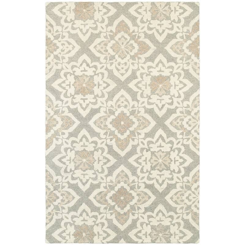 HomeRootsGeometric Scandinavian Rectangle Area Rug