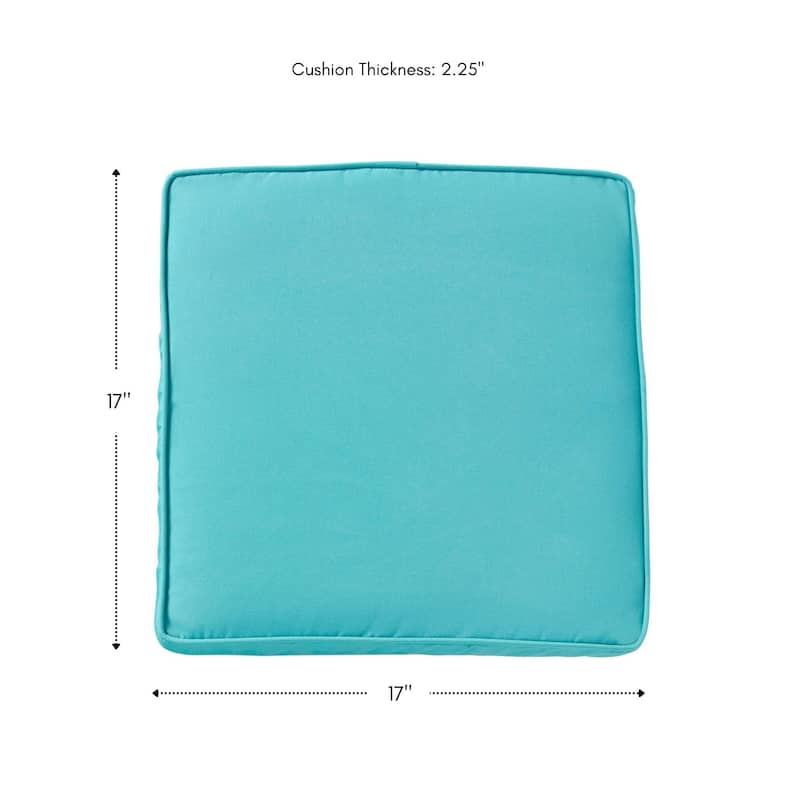 Sunbrella Indoor/ Outdoor 17-inch Square Corded Chair Pad