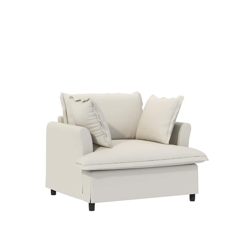 33*27.5" Ottoman Module for Modular Sectional Sofa,Wide Seat,Chenille,