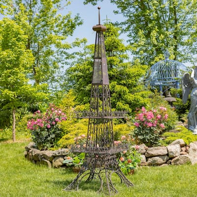 9 Foot Eiffel Tower-Inspired Plant Stand