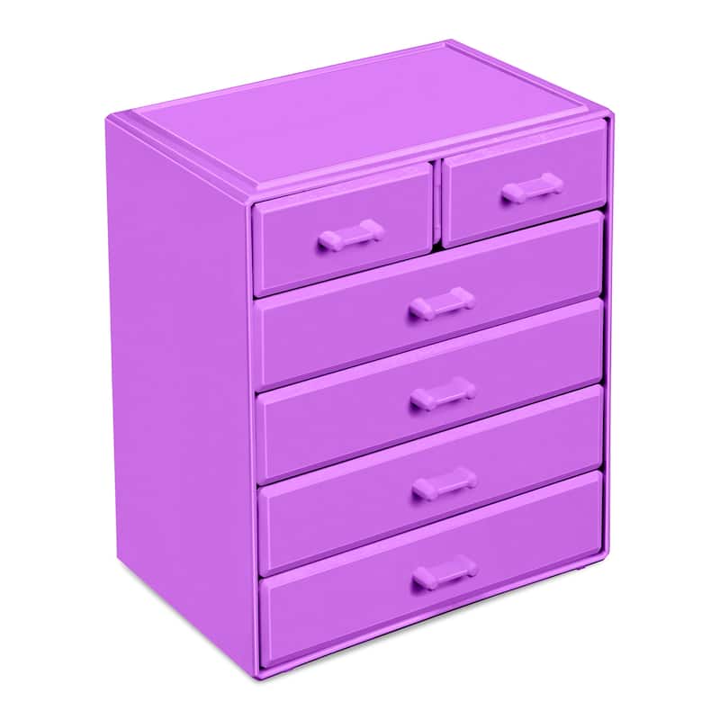 Sorbus Large Acrylic Makeup Organizer and Jewelry Storage Case - 9.50" L x 6.25" W x 11.25" H