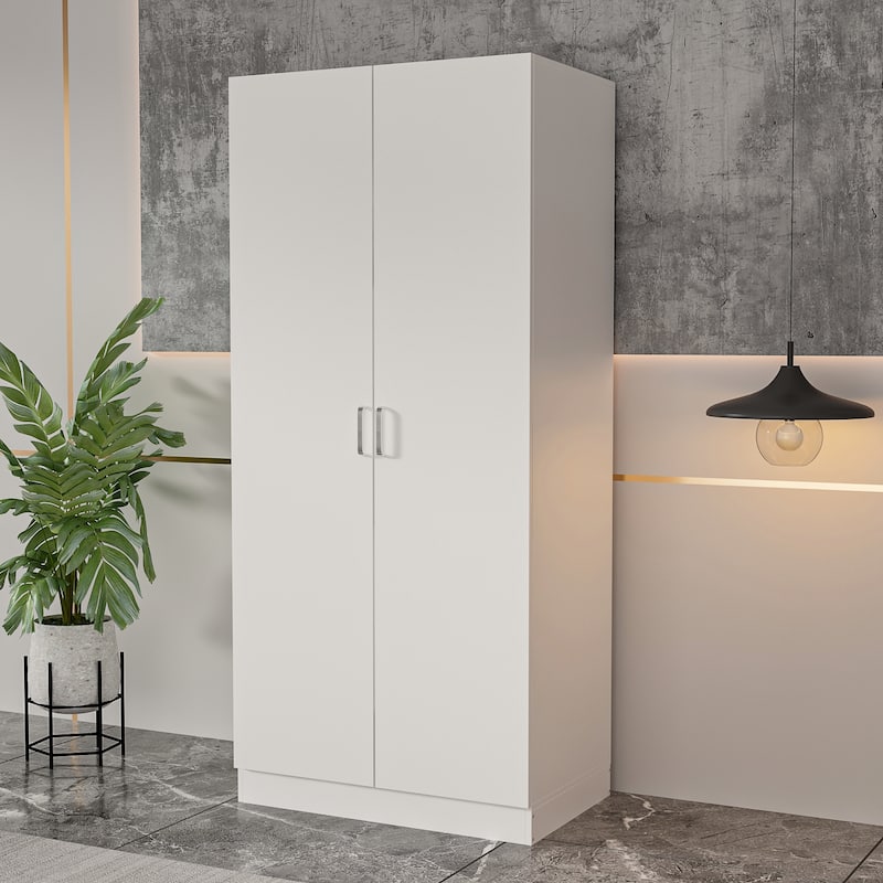 5-Tier Amoires Wardrobe Cabinet With 2 Doors