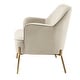 preview thumbnail 25 of 117, Barbara 43" Contemporary Velvet Loveseat Sofa with Goldtone Metal Legs by HULALA HOME