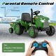 preview thumbnail 18 of 38, Gymax 2-in-1 Electric Toy Car 12V Kids Ride On Tractor w/ Trailer