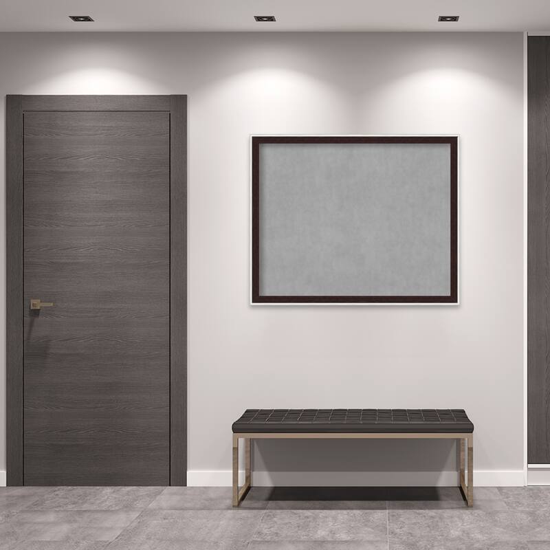 Amanti Art Maya Espresso Silver Framed