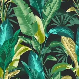 Envy Leaf It Out Midnight Removable Wallpaper - On Sale - Bed Bath ...