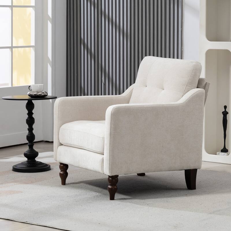 Upholstered Accent Chair with USB Charging Port