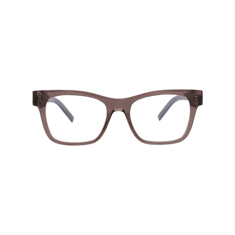 Saint Laurent Square-Frame Recycled Acetate Optical Frames - Brown Brown Transparent - Brown