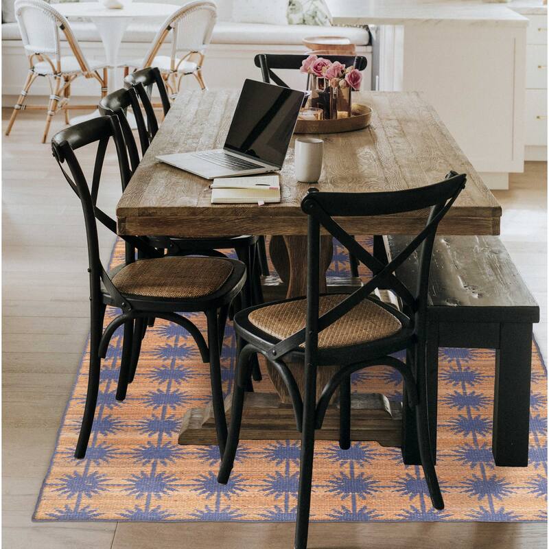 ECARPETGALLERY Flat-Weave Palas Denizli Tan Jute Kilim - 5'3 x 7'6