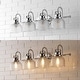 preview thumbnail 15 of 113, Shirley Metal/Glass LED Vanity Light, by JONATHAN Y