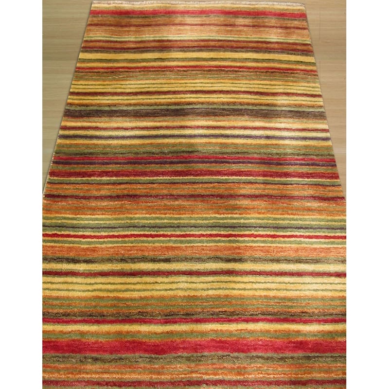 Home Décor Multicolor Handmade Lori Wool Toni Rug by EORC | Vibrant and Stylish Area Rug for Adding a Pop of Color