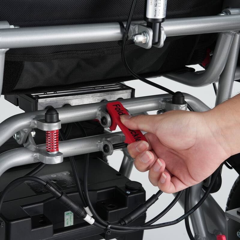 Foldable Electric Wheelchair for Adults, 300W Motor, Lightweight Aluminum Frame, Portable Power Wheelchair