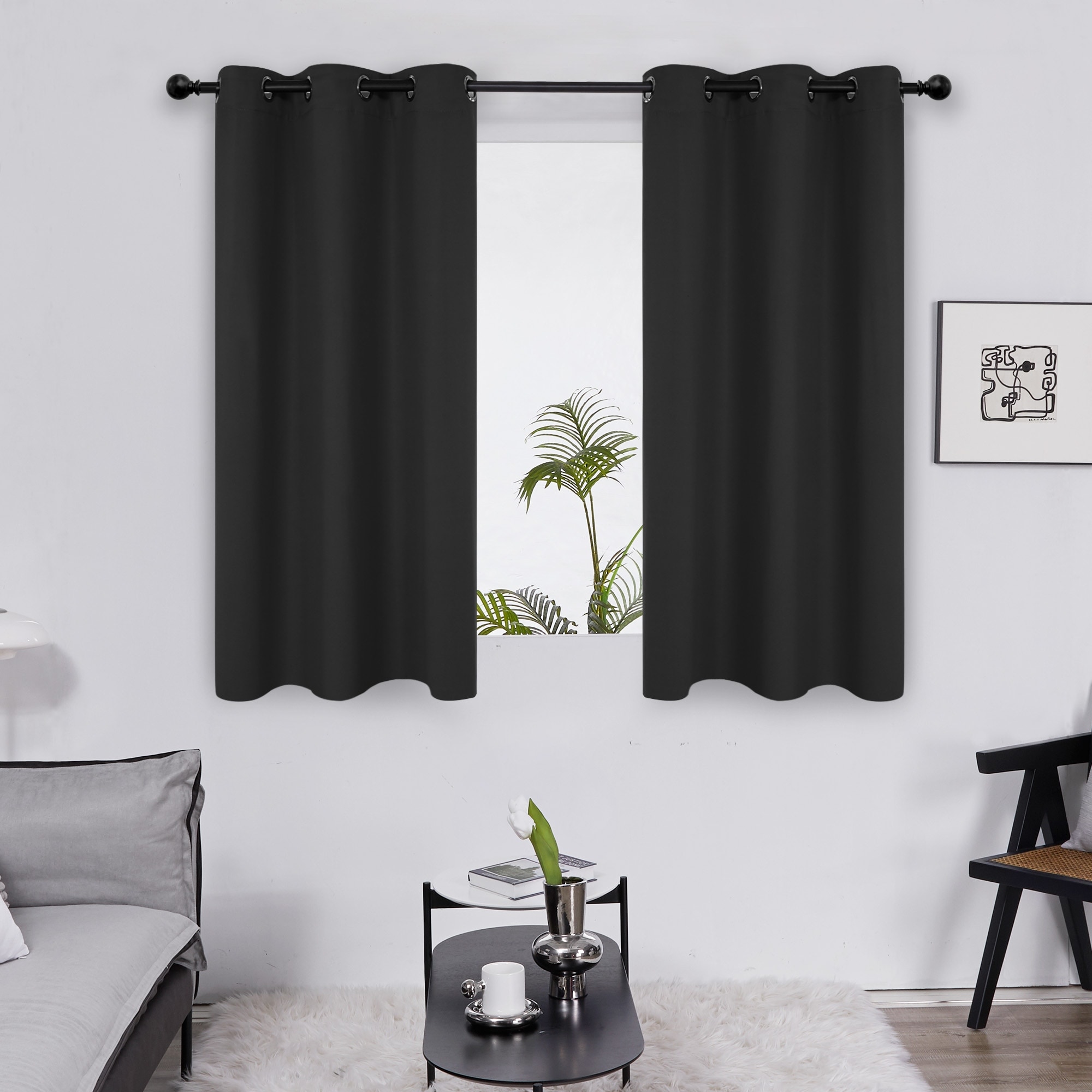 Deconovo Grommet 38 Width Curtain (2 Panel)