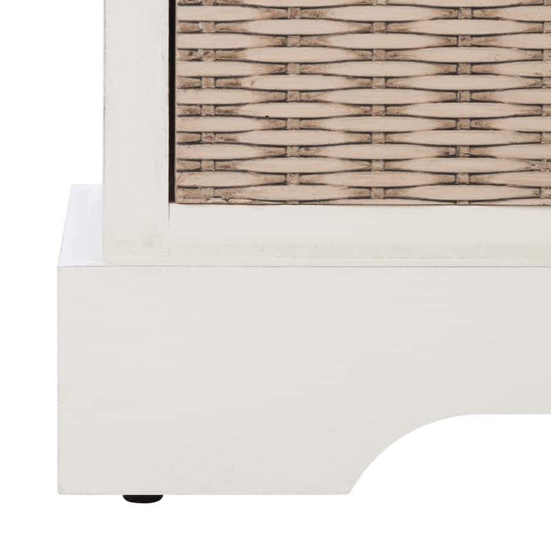 SAFAVIEH Fiorello 3-Drawer with Cushion Storage Bench - 47.3" W x 15" L x 19" H - 47Wx15Dx19H