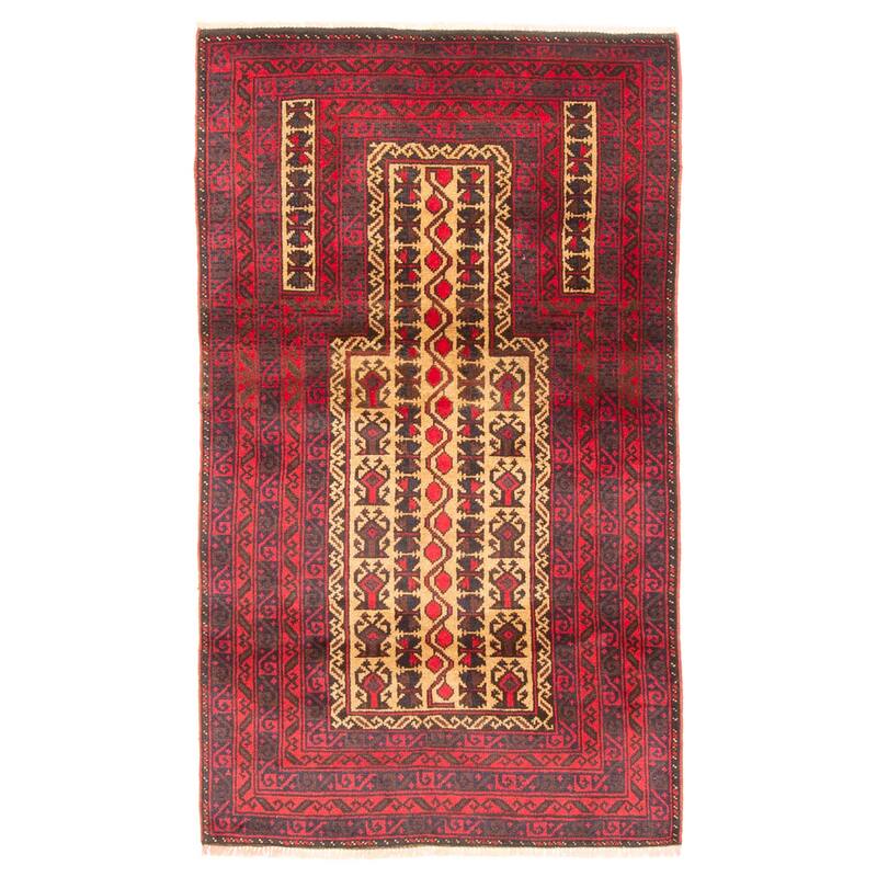 ECARPETGALLERY Hand-knotted Teimani Tan Wool Rug - 2'7 x 4'4