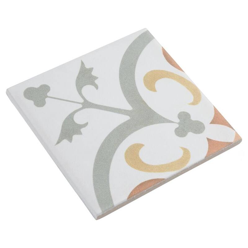 Merola Tile Revival Mini Memory 3-7/8" x 3-7/8" Ceramic Floor and Wall Tile