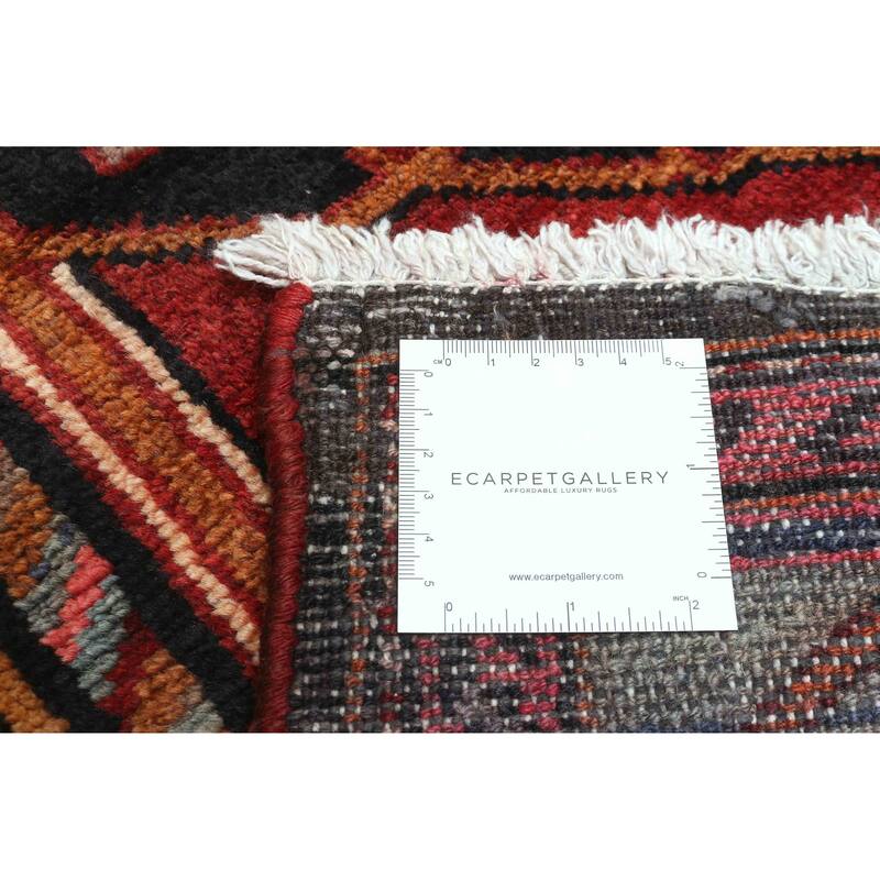 ECARPETGALLERY Hand-knotted Anadol Dark Red Wool Rug - 3'7 x 9'7