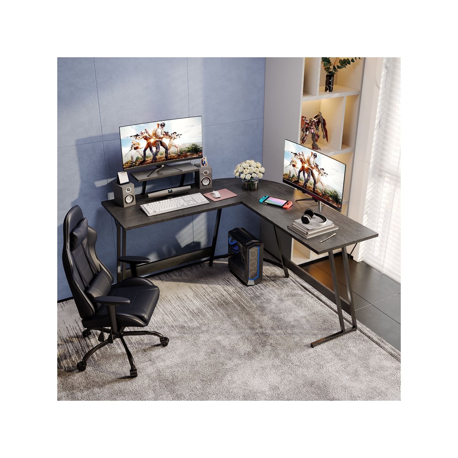 L-Shaped Gaming Desk Computer Corner Desk Office Writing Desk - On Sale -  Bed Bath & Beyond - 33316361