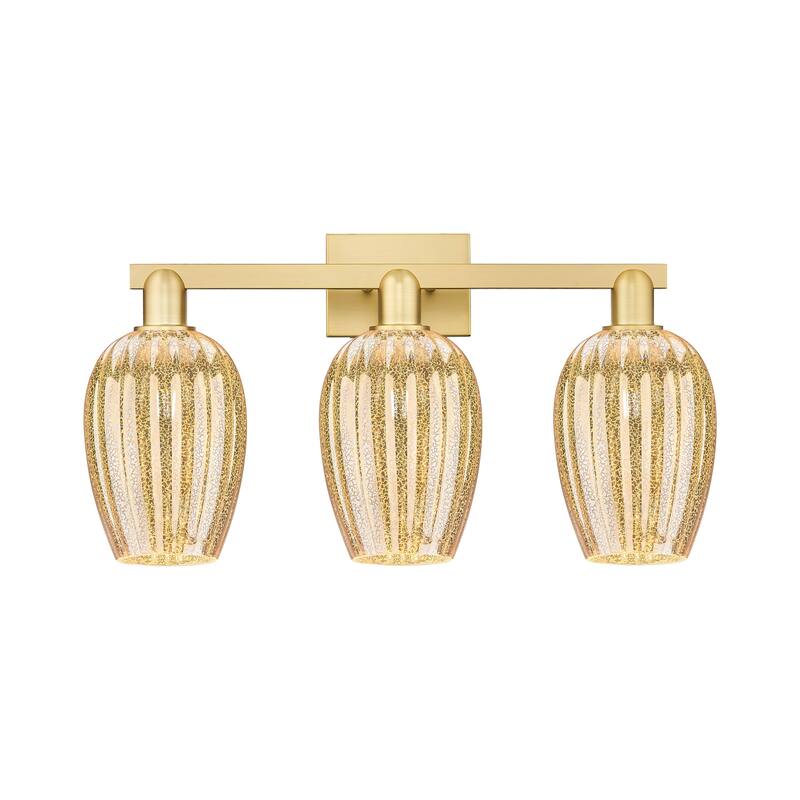 Innovations Lighting 716-3W-14-26 Preston Vanity Preston 3 Light 26" - Satin Gold / Mercury