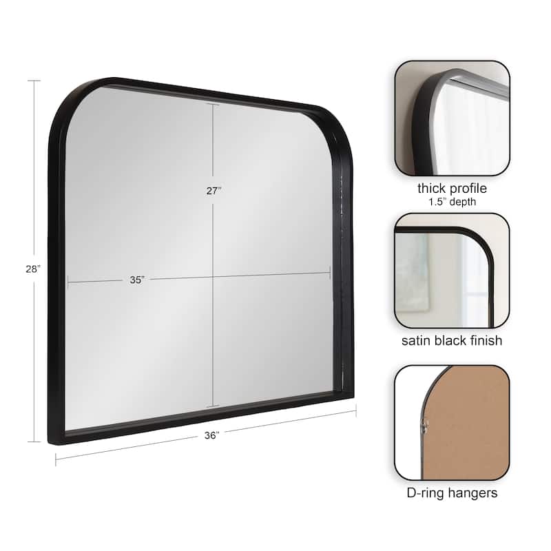 Kate and Laurel Travis Arch Framed Wall Mirror