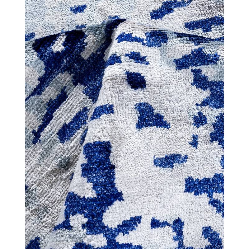 Modern One-of-a-Kind Handmade Area Rug - Gray, 9' 1" x 11' 10" - 9' 1" x 11' 10"