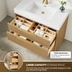 preview thumbnail 27 of 77, Hohhot Bath Vanity with Integrated Stone Sink Top without Mirror