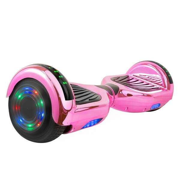 Hoverboard rosa com led e bluetooth outlet