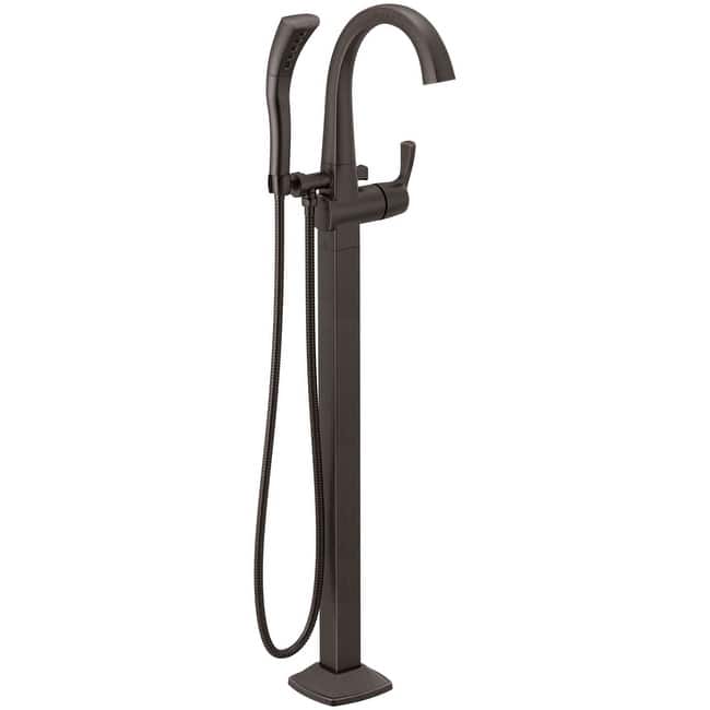 Delta Stryke Floor Mounted Tub Filler with Built-In Diverter -