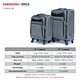 preview thumbnail 7 of 6, (20+24) Two-piece suitcase suitcase set Oxford trolley case without password lock universal wheel GRAY