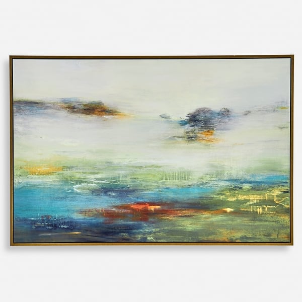 slide 2 of 5, Uttermost Textured Land Framed Landscape Art