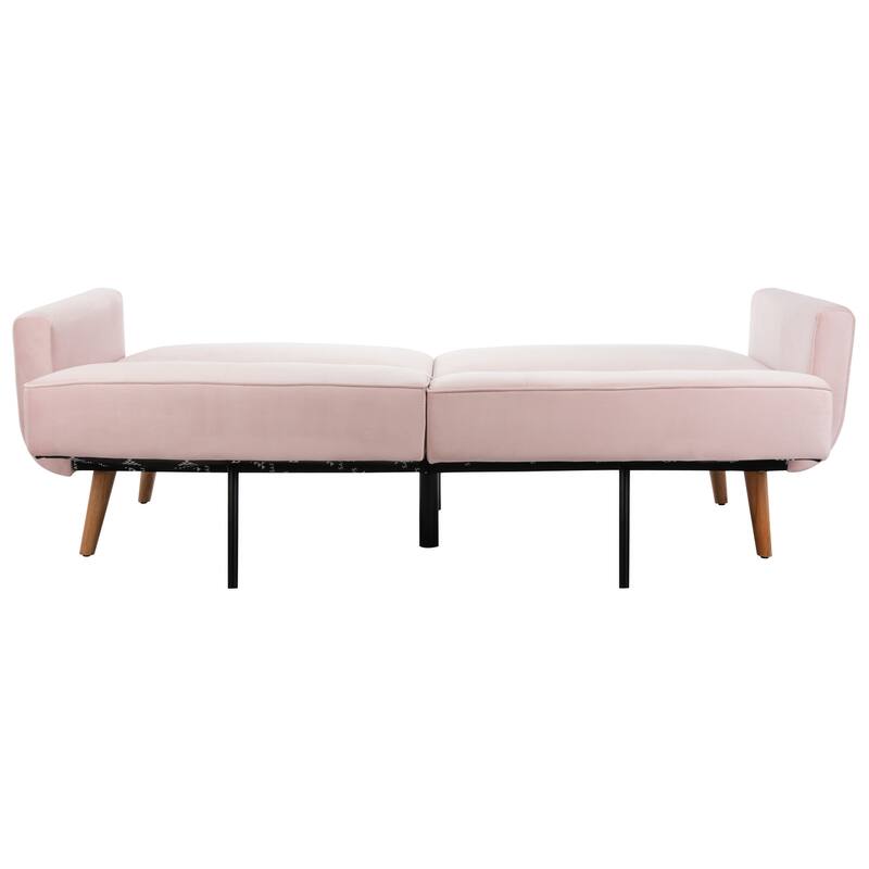 SAFAVIEH Bushwick Mid-century Foldable Futon Sofa Bed - 82.3" x 34.3" x 34.3"