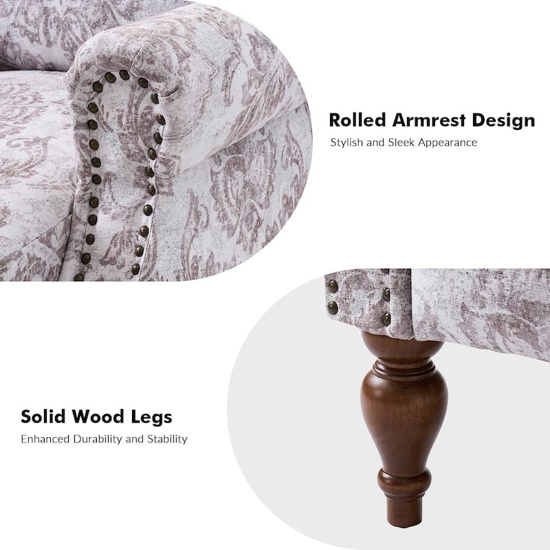 Terri Classic Cutaway Arms with Nailheads Manual Recliner for Living Room Set of 2 by HULALA HOME