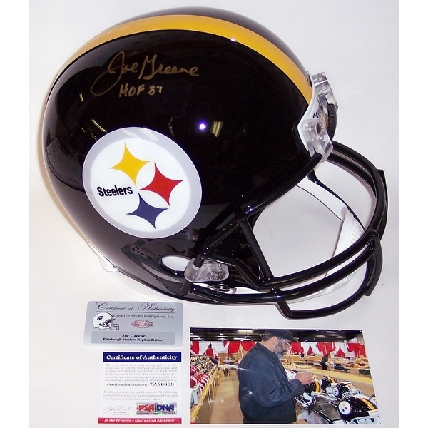Joe Greene Autographed Hand Signed Pittsburgh Steelers Full Size Helmet PSADNA