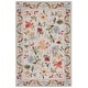 preview thumbnail 13 of 25, SAFAVIEH Handmade Chelsea Rubi French Country Floral Wool Rug 5' Square - Grey