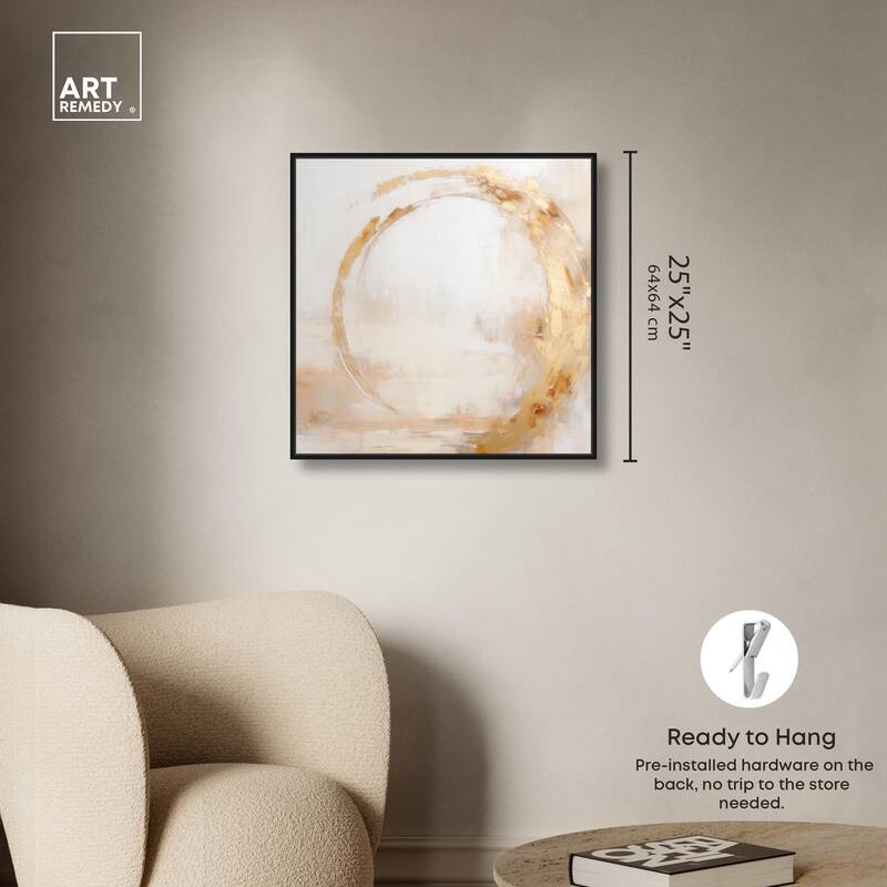 Golden Orb II Canvas by Art Remedy