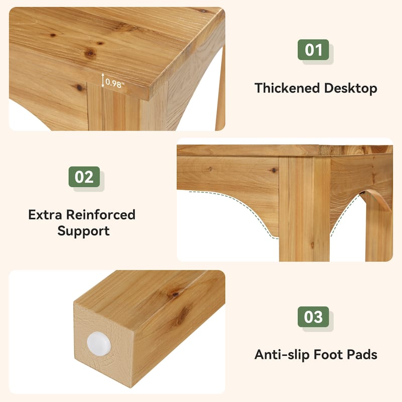 Solid Wood Two Person Desk, 79 Inch Extra Long Computer Desk