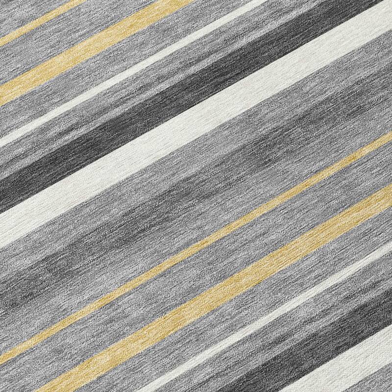 Machine Washable Indoor/ Outdoor Chantille Contemporary Stripes Rug