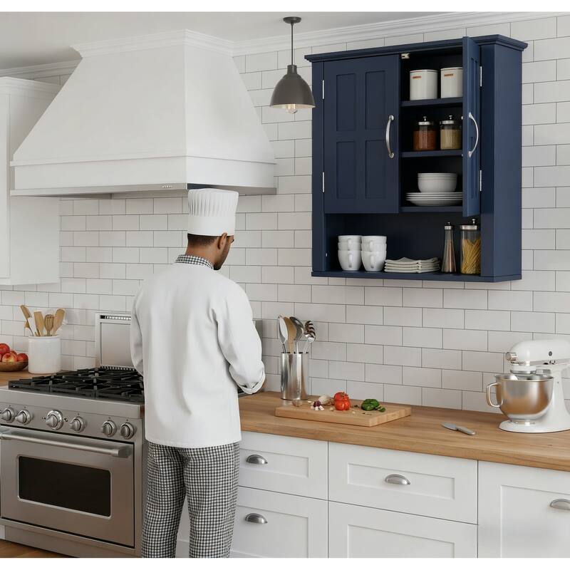 Bathroom Wall Storage Cabinet, Multi -functional Wall Mounted Cabinet with Adjustable Shelves, Medicine Cabinet