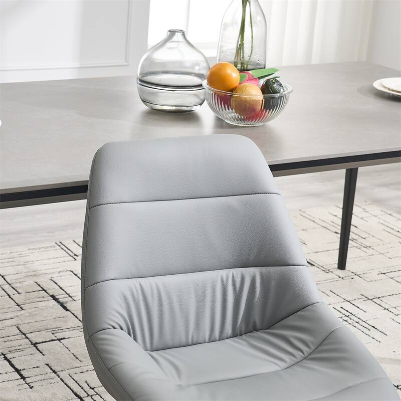 Dining Chair,Thickened Fabric Chairs with Metal Legs Set of 2