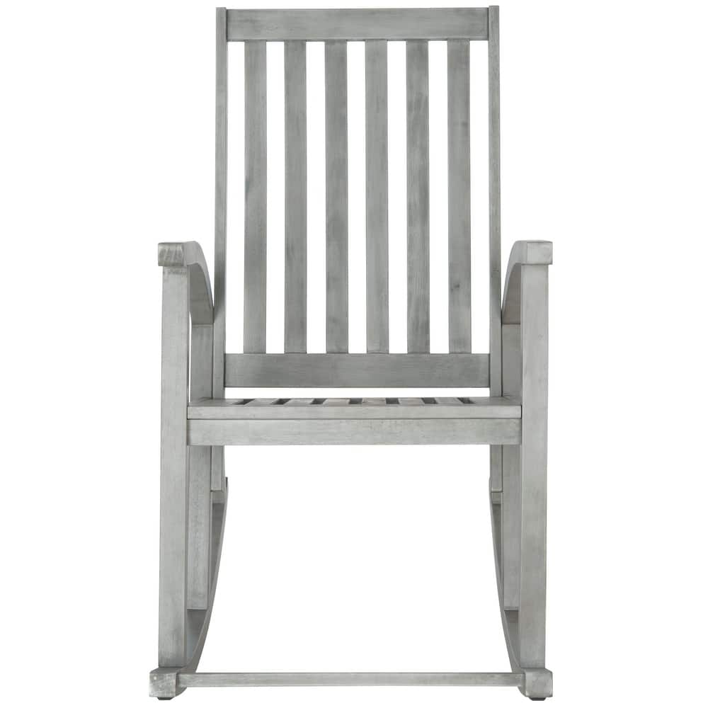 SAFAVIEH Outdoor Nevaeh Acacia Wood Rocking Chair - 26W x 45D x 34H