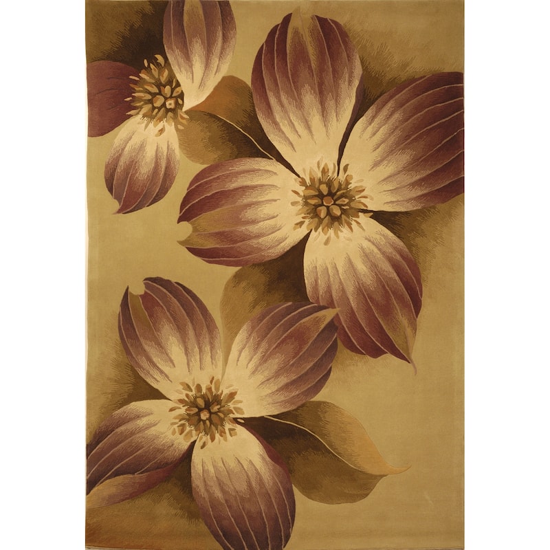 SAFAVIEH Handmade Mandarin Najada French Country Floral Wool Rug - 8' x 10' - Multi - Rectangle